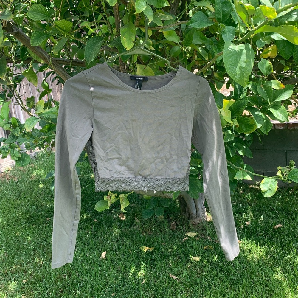 olive green long sleeve